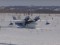 Посадка самолёта амфибии Л-44м на снег